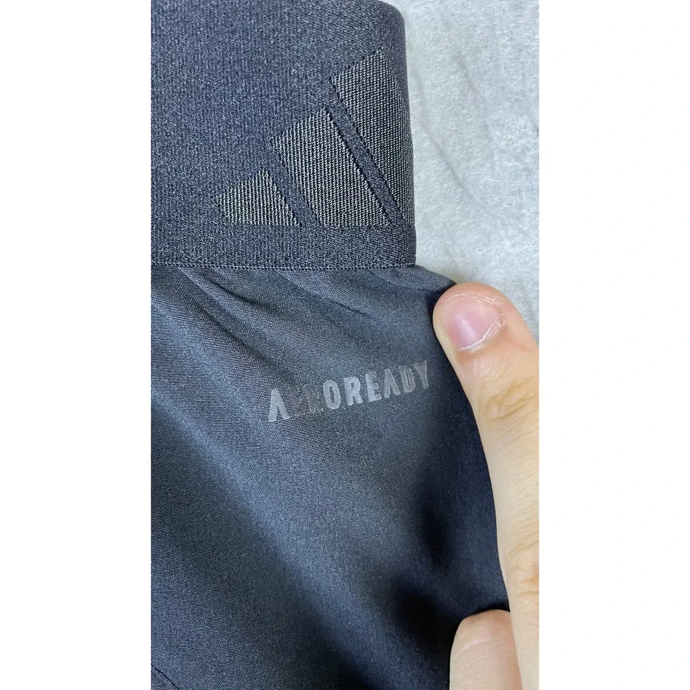 Adidas Aeroready Shorts Men Large Black Excellent Running Athletic 5 Inch Inseam